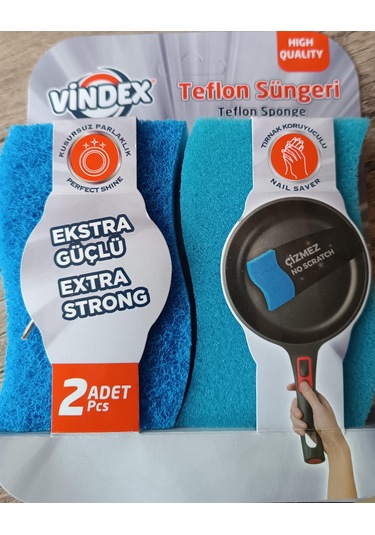 Vindex Teflon Süngeri 2'li