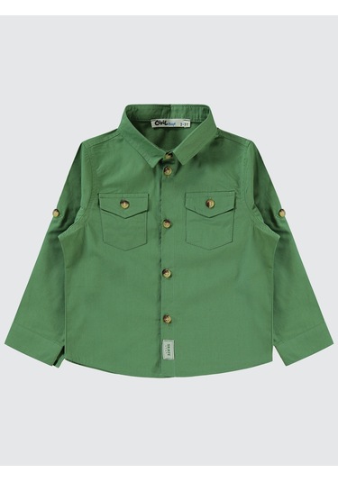 Civil Boys Erkek Çocuk Tişörtlü Gömlek 2-5 Yaş Açık Haki Açık Haki