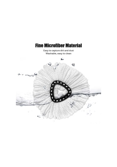Skycity O-cedar/vileda İçin Üçgen Mikrofiber Mop Kafa Değiştirme Parçası, Yıkama Uygun Temizleme Aksesuarı