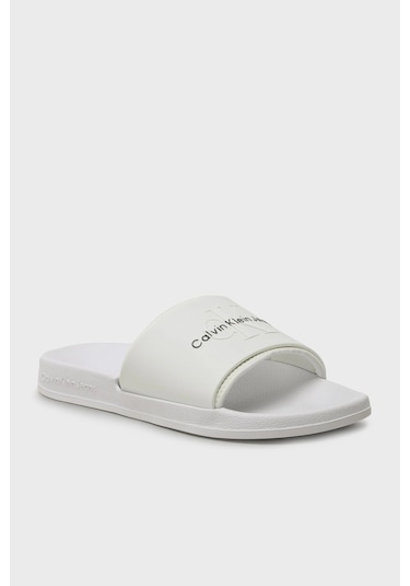 Calvin Klein Erkek Terlik YM0YM00361 YBR BEYAZ Beyaz
