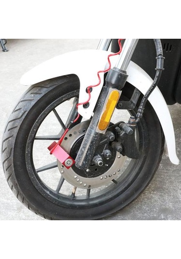 Kırmızı Disk Fren Kilidi Hatırlatma Kablosu 120cm Geri Çekilebilir Çelik Tel Parlak Renkli Mo Dağ Bisikleti Kilit & Alarm 56815666