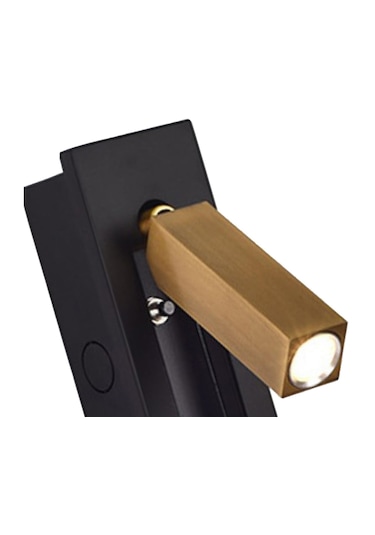 Suntek Dönebilir Led Duvar Apliği Yatak Odası Okuma Siyah Siyah