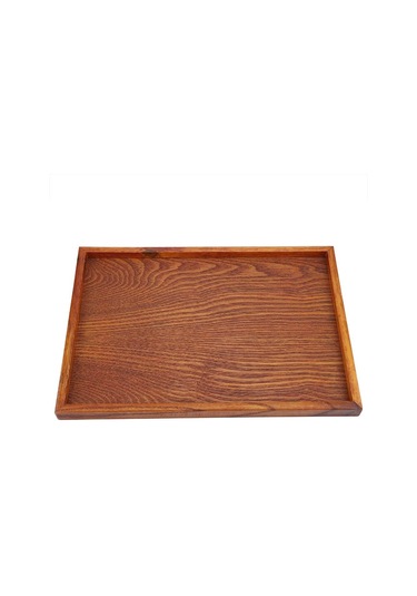 Servis Tepsisi, Dikdörtgen Ahşap Çay Tepsisi Otel Ev Mutfak Tepsileri Atıştırmalık Tepsisi Kahvaltı Tepsisi Gıda Saklama Kabı 35 24cm