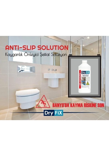 Dryfix Kayganlık Önleyici Şeffaf Solüsyon 1 Lt