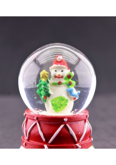 Mini Boy Işıklı Yılbaşı Kar Küresi 6.5 Cm Sevgiliye Yeni Yıl Hediyesi 2023 Kardan Adam Temalı Kar Küresi 6.5 Cm Kar Küresi