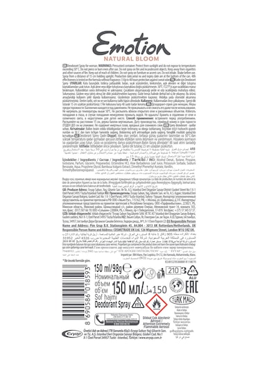 Emotion Invisible Fresh + Natural Bloom + Natural Breeze Kadın Sprey Deodorant 3 x 150 ML + Privacy Limited Edition Kadın Parfüm EDP 50 ML