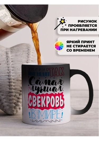 Darı Art Kaynana İçin Doğum Günü Hediyesi - Eğlenceli Bukalemun Tasarımıyla Bardak 158702361 Siyah