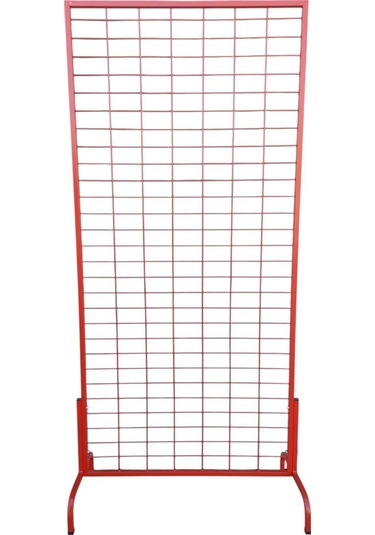 90x190 Cm Ayaklı, Kırmızı Pano Stant, Çorap Standı, Aksesuar Standı, Telefon Standı, Bijuteri Standı