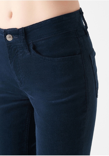 Mavi - Molly Lacivert Kadife Pantolon 1013682993 Lacivert