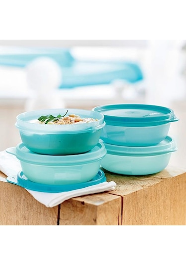 Tupperware Şeker Kaplar 4 Parça Set Mor