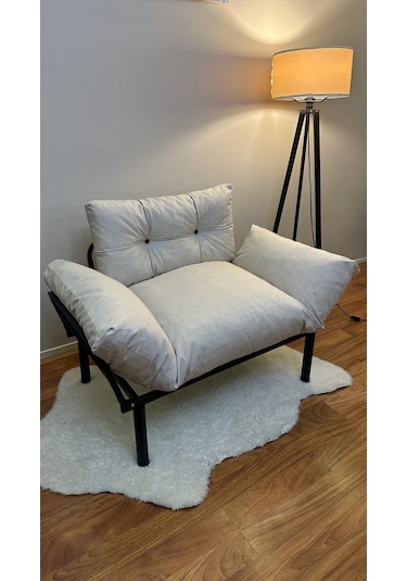 Modern Style Home Taksim Ikili Koltuk Kanepe Krem Krem Modernk016