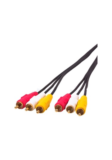 Sones Normal Kalite Ses Video Stereo Rca Av Kablosu, Uzunluk: 3m