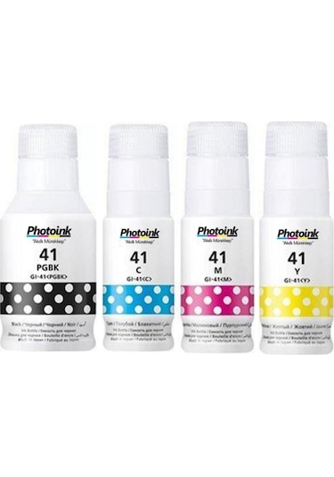Photoink Canon G3460 4 Renk Mürekkep 135 Ml - 70 Ml Gı-41