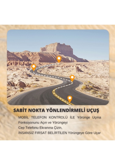 B6 Mini Drone 2Batarya ile 30Dakika Uçuş Beni Takip Et Gps 1080p Hd Çift Kamera 5g Wı-fı  Engelden Kaçınma