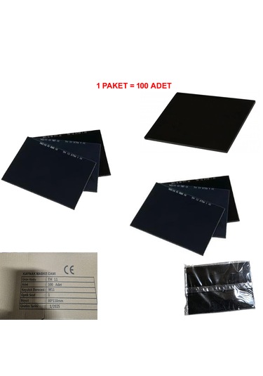 Junıor 787 Gen 8x11 Mm Geniş Maske Camı 100 Adet