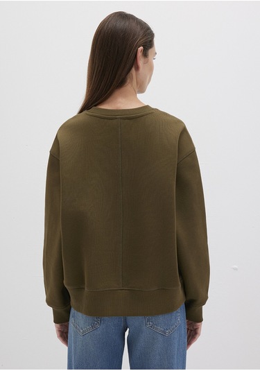 Mavi - Bisiklet Yaka Haki Sweatshirt 1s10390-71589 Yeşil