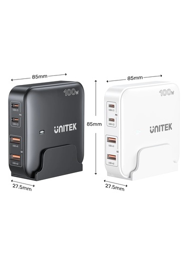 Unitek 100w Masaüstü Gan Şarj İstasyonu Beyaz P1229awh