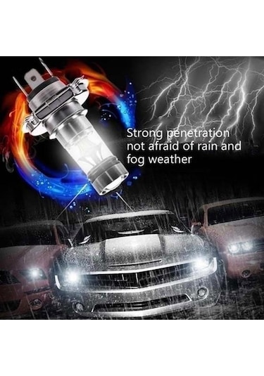 Süper Parlak 20smd H7 100w H4 Araba Led Gündüz Sürüş Sis Farı Lambası H4