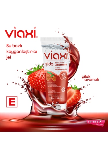 Viaxi Çilekli Kayganlaştırıcı Jel 100 Ml.