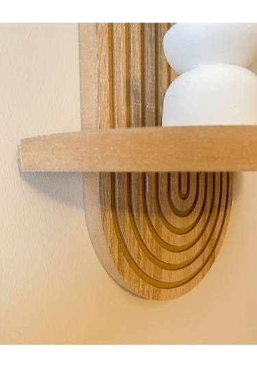 Semplice Meşe Dekoratif Duvar Rafı