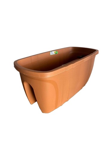 Sy-5710 Opal Balkon Küpeşte Saksı 15 Litre Kiremit 4 Adet