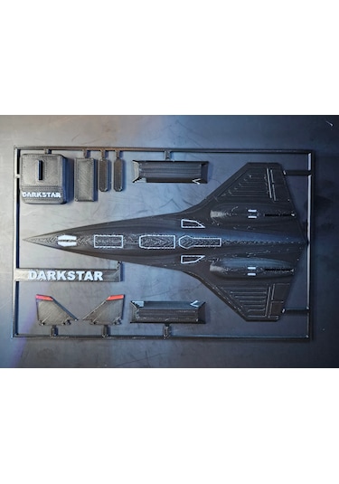 Darkstar Uçak Maket Kiti Kurulabilir Jet Modeli Bilimkurgu Te