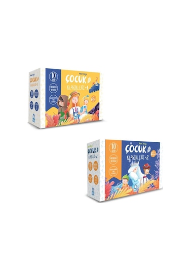 Mavi Kirpi Çocuk Klasikleri 2 Set 20 Kitap