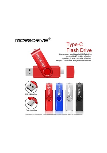 Novahub Metal Otg 2-in-1 Tip C Kalem Sürücü 128 Gb Usb Bellek Çubuğu 4-128 Gb Kırmızı Mikrodrive Uk016g1226