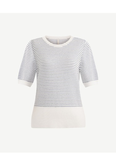 Yargıcı Regular Bisiklet Yaka Kısa Kol Kazak 25kktr2020x 037 Ekru