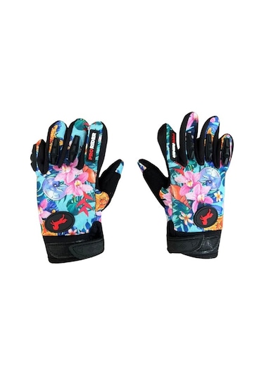 Motoanl Motosiklet Çocuk Eldiveni Tpr Velcro Kids Motor Eldiven Flower