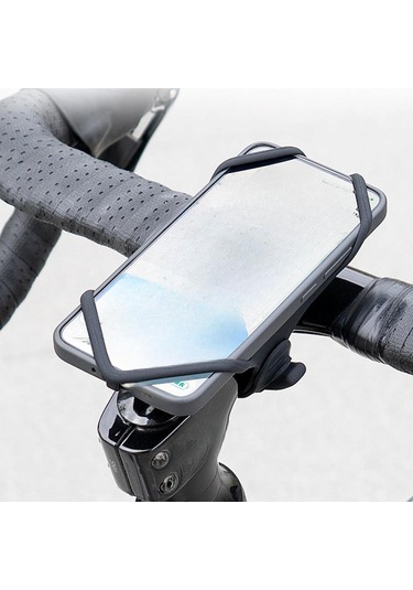 Suntek Bisiklet Için Cep Telefonu Tutucu Gidonu Silikon Bağlama