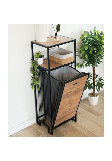 Metal Banyo Mutfak Dolabı Çamaşır Sepeti 6210