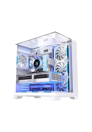 Snt Subzero Plus 7 X Argb Fan Uzaktan Kumanda Midi Tower Atx Beyaz Oyuncu Kasası
