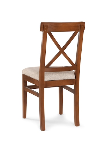 Barok Ceviz Alaçatı Sandalye Kahverengi