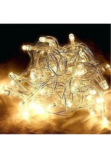 Fişli Şeffaf Kablolu Günışığı 10 Metre Özel Günlere Süsleme Peri