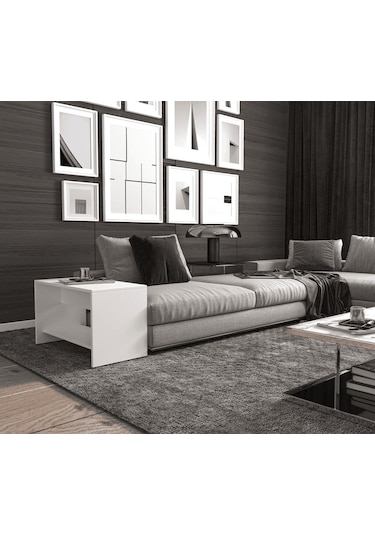 Luna Orta Sehpa - Beyaz