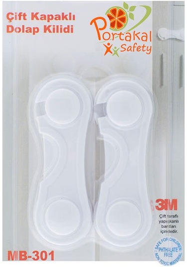 Portakal Safety Dolap-Kapak Kilidi*2Adet Çok Renkli
