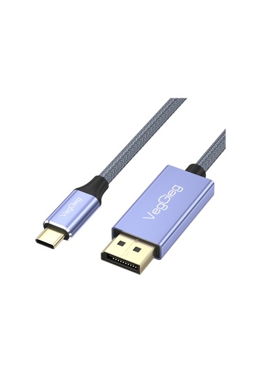 Veggieg 8k/60hz 4k/144hz/120hz Type-c 3.1 To Displayport 1.4 Çift Yönlü Kablo 2 Metre