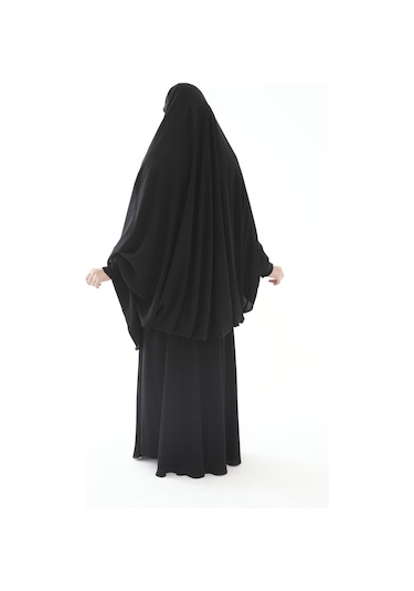 Çarşaf Çarşaf Soft Krep Sultanbaş Model Tek Parça Siyah