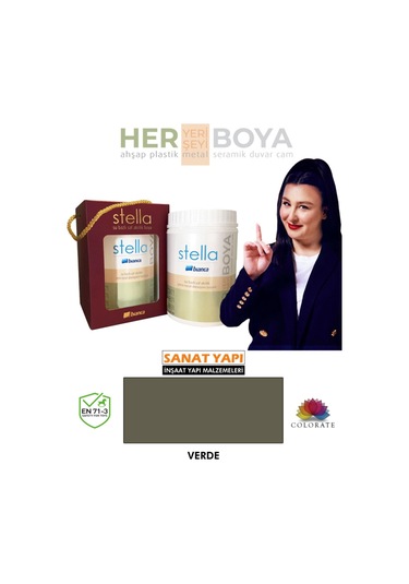 Stella Su Bazlı Akrilik Boya Verdi Diğer