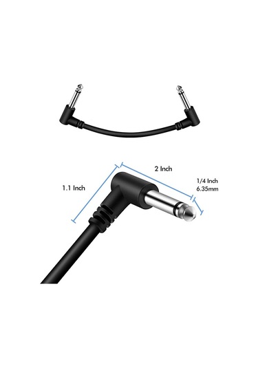 Sones Tek Blok Ses Enstrümanı Elektrik Gitar Efekt Hattı, Kablo Uzunluğu: 30 Cm Siyah
