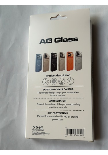 İphone 15 Ag Glass Magsafe Siyah Kaliteli Kılıf Yeni Trend Şok Emici & Tam Koruma, 5 Renk Gri