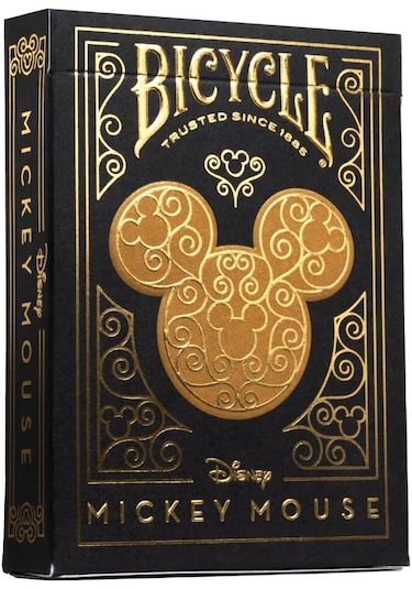Bicycle Disney Mickey Mouse Black And Gold Premium Oyun Kağıdı İs