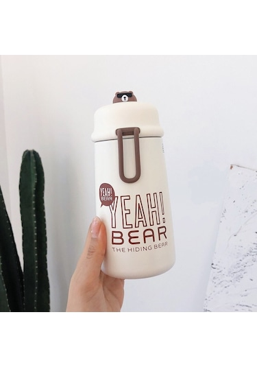 Shun Paslanmaz Çelik Termos - Vakum Flasks & Termos, 6-12 Saat Isı Yalıtımı, Çevre Dostu Beyaz Beyaz