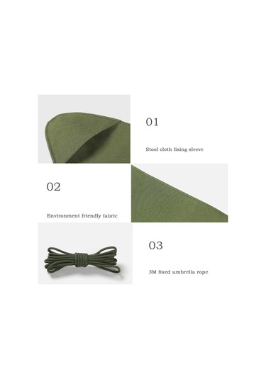 Açık Kamp Su Geçirmez Tuval Taşınabilir Üçgen Dışkı Bezi Diğer Çok Renkli