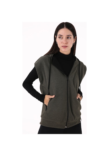 Scorp Impact Reversible Kadın Çift Taraflı Yelek Haki Standart Çok Renkli