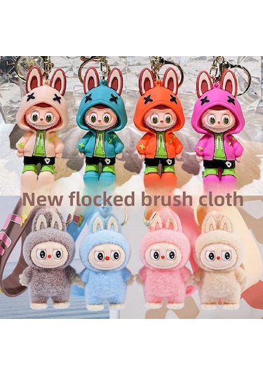 2025 Yeni Canavar Serisi Labubu Anahtarlık - Araba/sırt Çantası İçin Sevimli Position-1 6 Cm