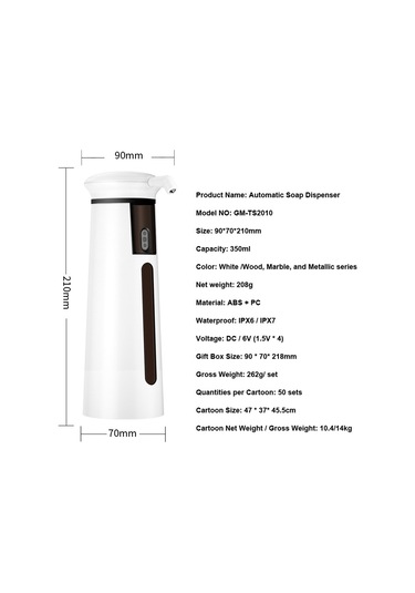 Sones Gm-ts2010 Otomatik Sensörlü Sabunluk Ve Akıllı El Yıkama Cihazı