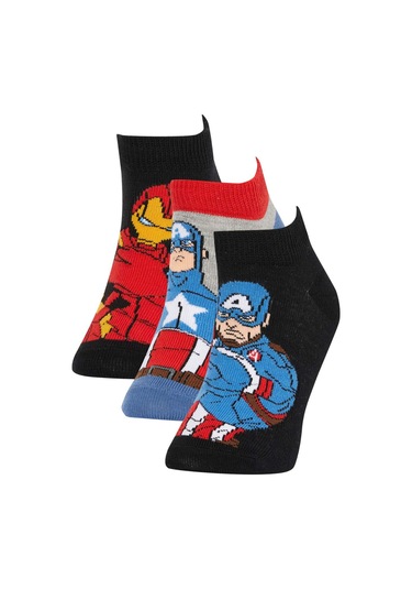 DeFacto Erkek Çocuk Marvel Avengers 3'lü Pamuklu Patik Çorap Z8967A6NSKR1 DeFacto Erkek Çocuk Marvel Avengers 3'lü Pamuklu Patik Çorap Z8967A6NSKR1