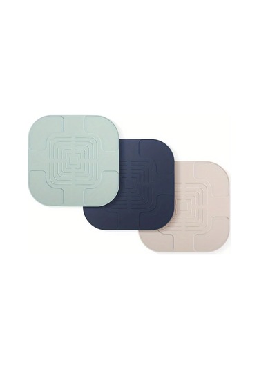 Besthome1 1 Adet Yeşil 10.8 İnç Kare Silikon Fritöz Tabanlığı Yeniden Kullanılabilir Kolay Temizlenir Yapışmaz